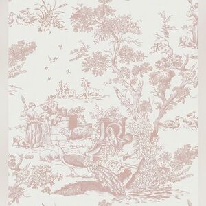 Classic Vintage Pink and White Self Adhesive Wallpaper